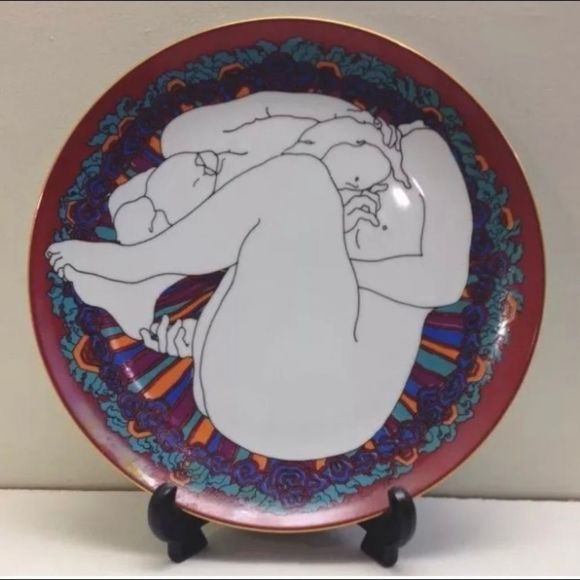 Rare Weyman Lew '78 Nude Art Collector's Plate - Picture 4 of 6